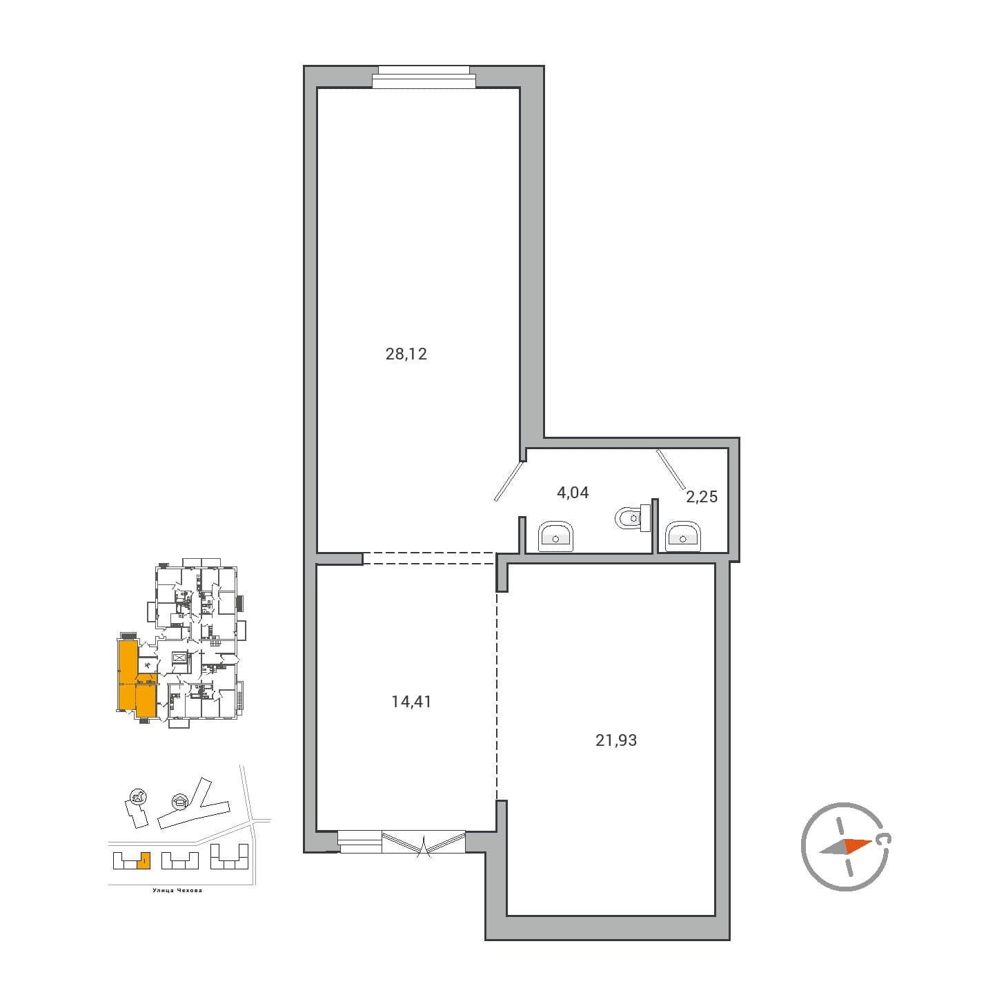 IQ Гатчина - 71.6 м²