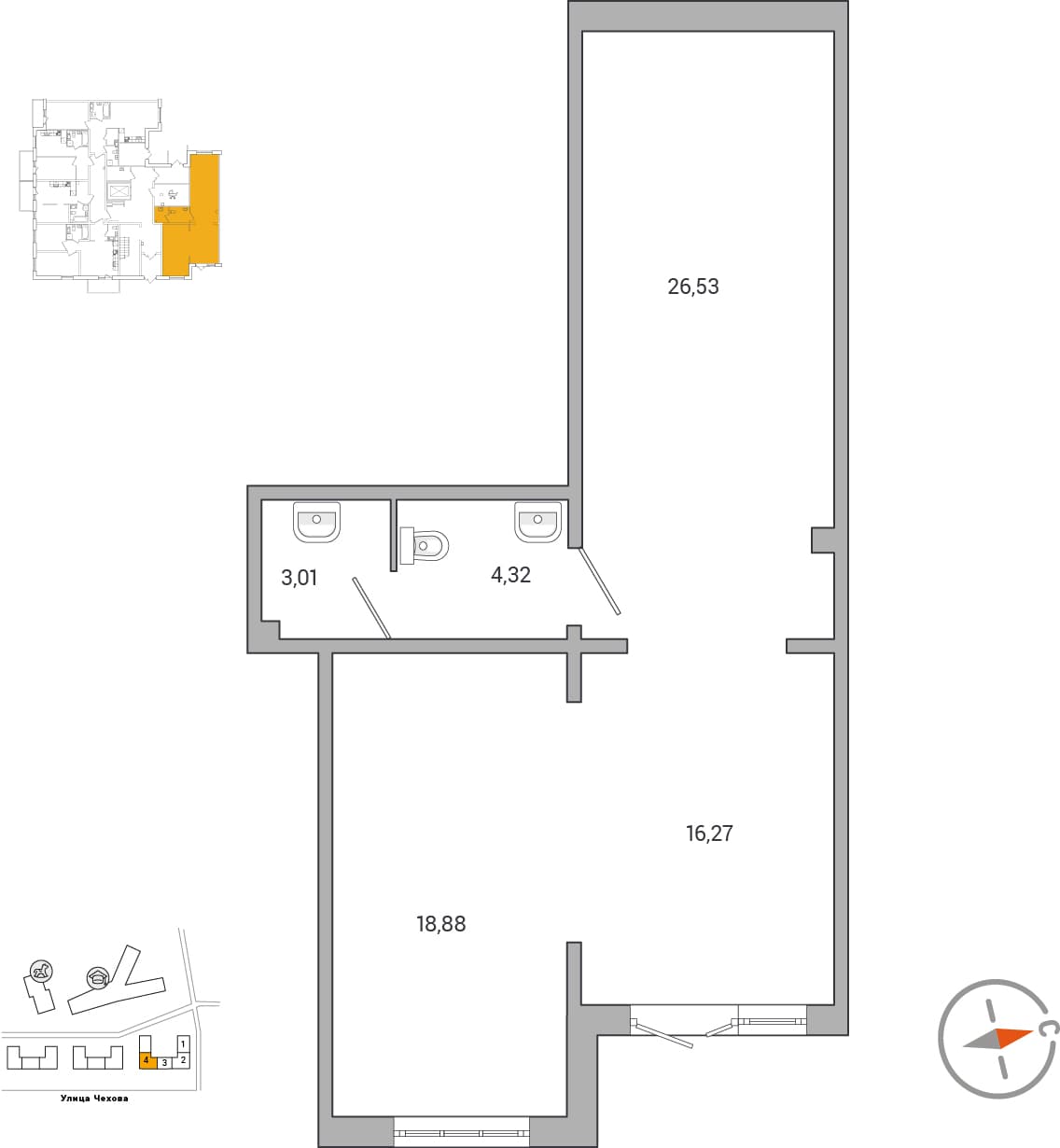 IQ Гатчина - 69.1 м²