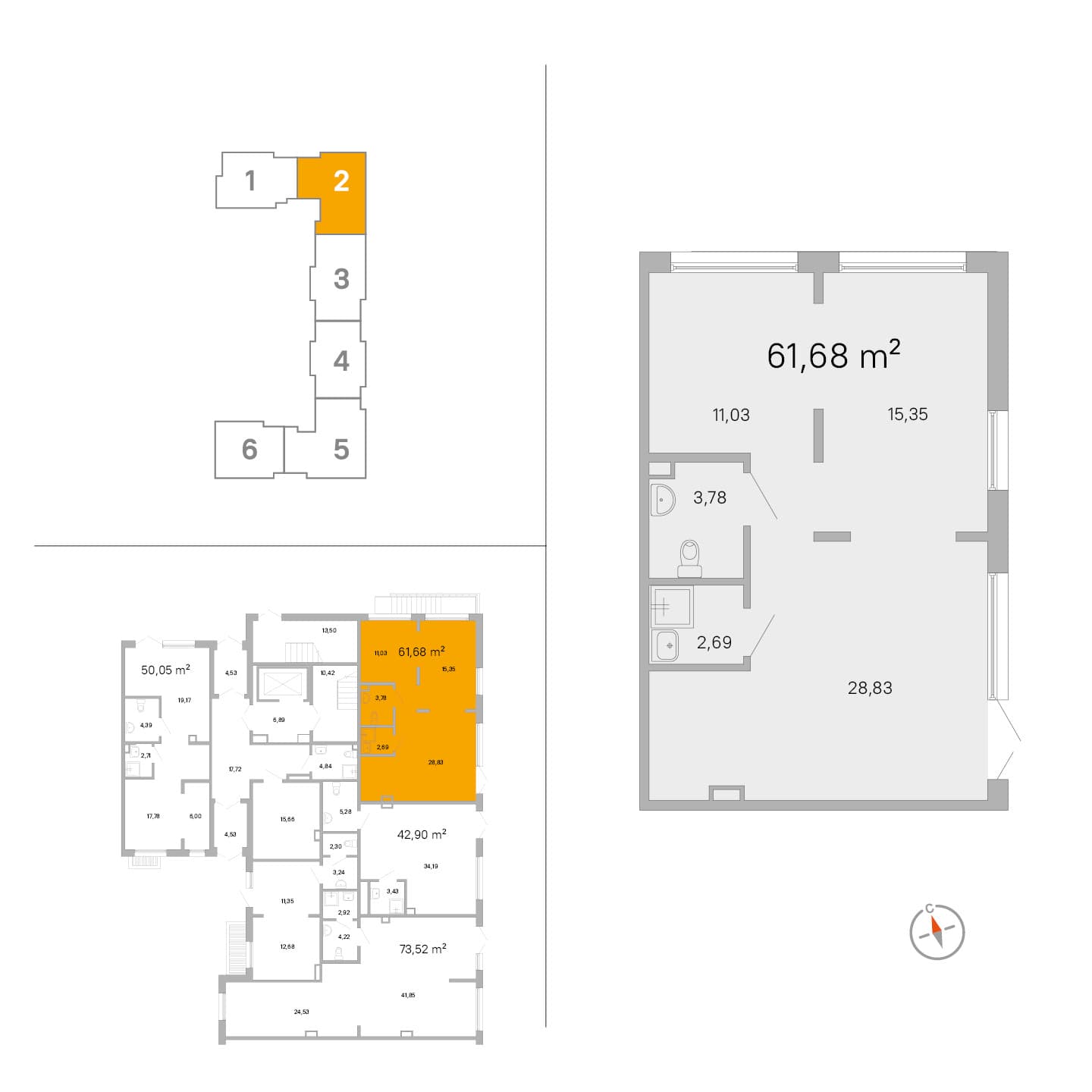 IQ Гатчина - 61.7 м²