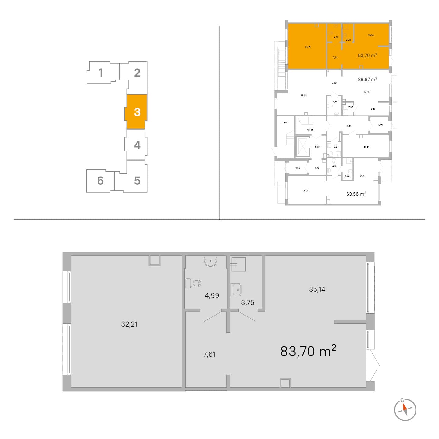 IQ Гатчина - 83.7 м²