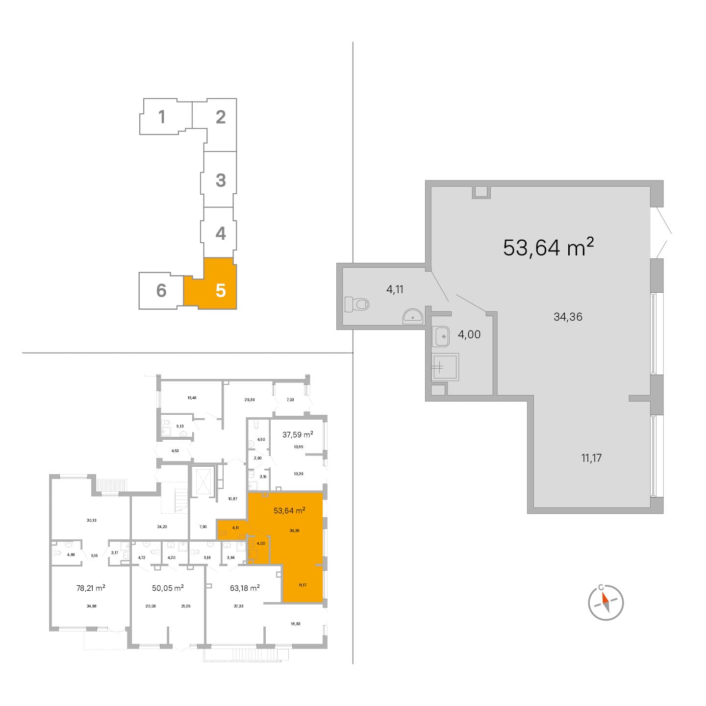 IQ Гатчина - 53.6 м²