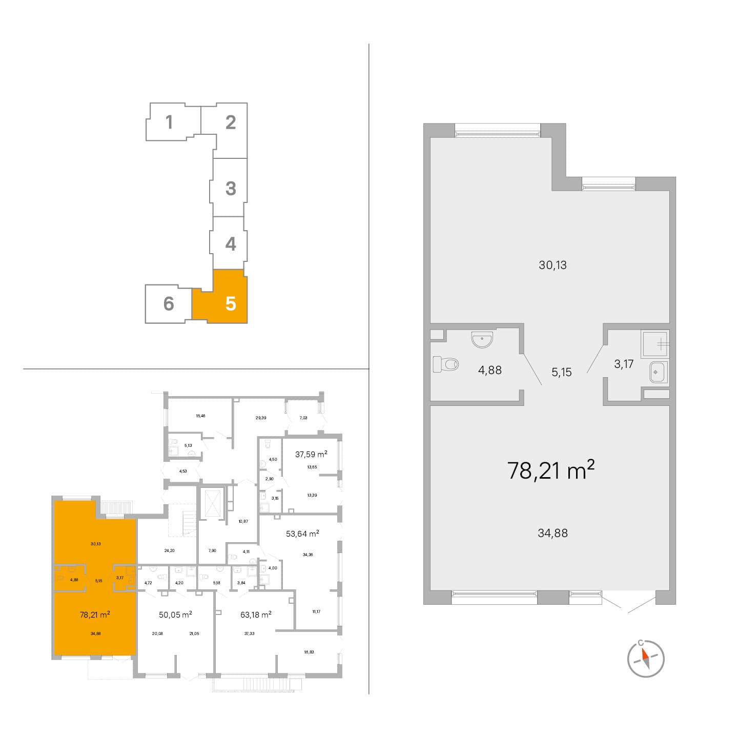 IQ Гатчина - 78.2 м²