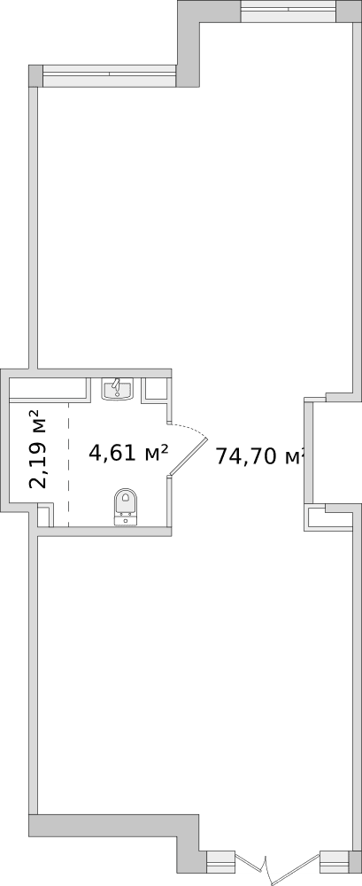 Ленинградская область, Новосаратовка - 81.2 м²