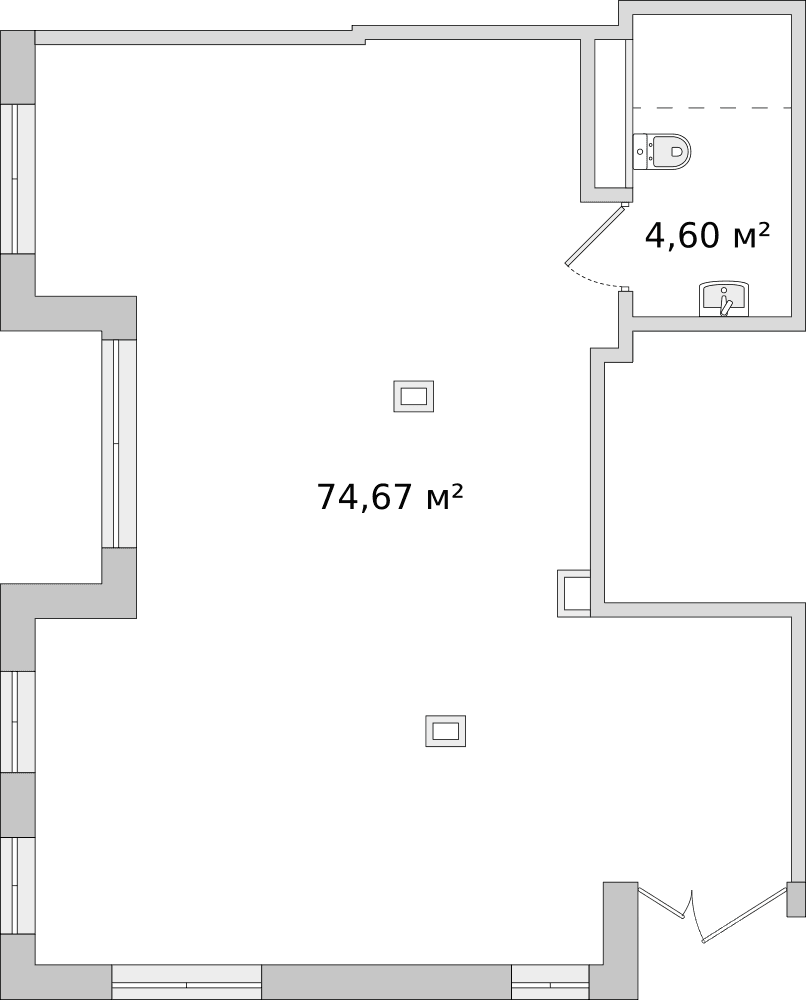 Ленинградская область, Новосаратовка - 81.2 м²