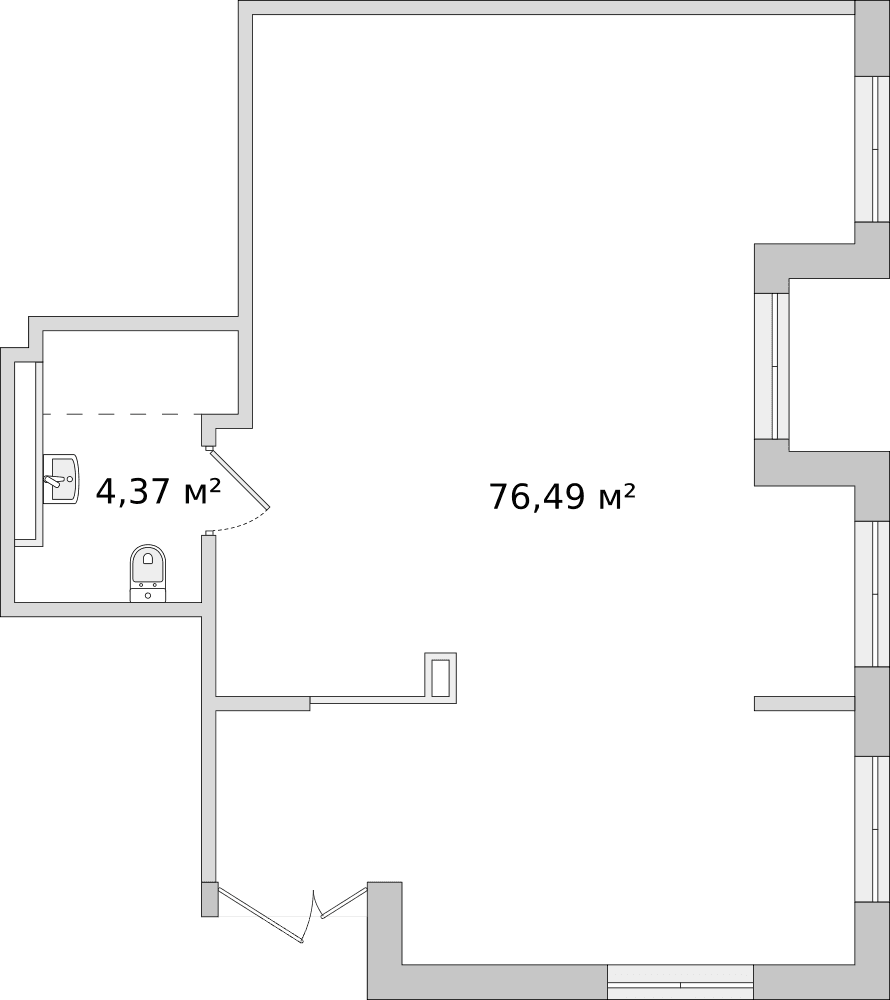 Ленинградская область, Новосаратовка - 83 м²