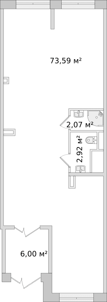 Санкт-Петербург, Парголово, Михайловская дорога, 16к3 - 84.6 м²