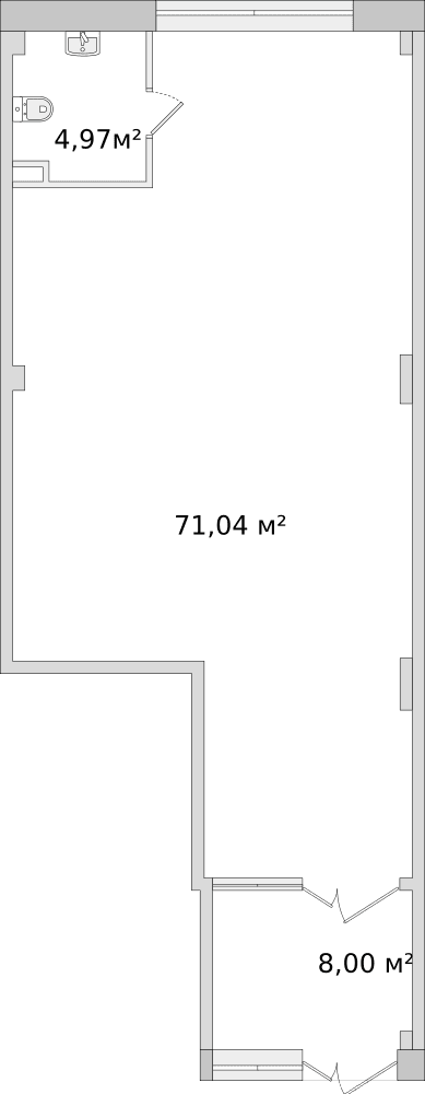 Санкт‐Петербург, Парголово, Михайловская дорога, дом 6, строение 1 - 84 м²